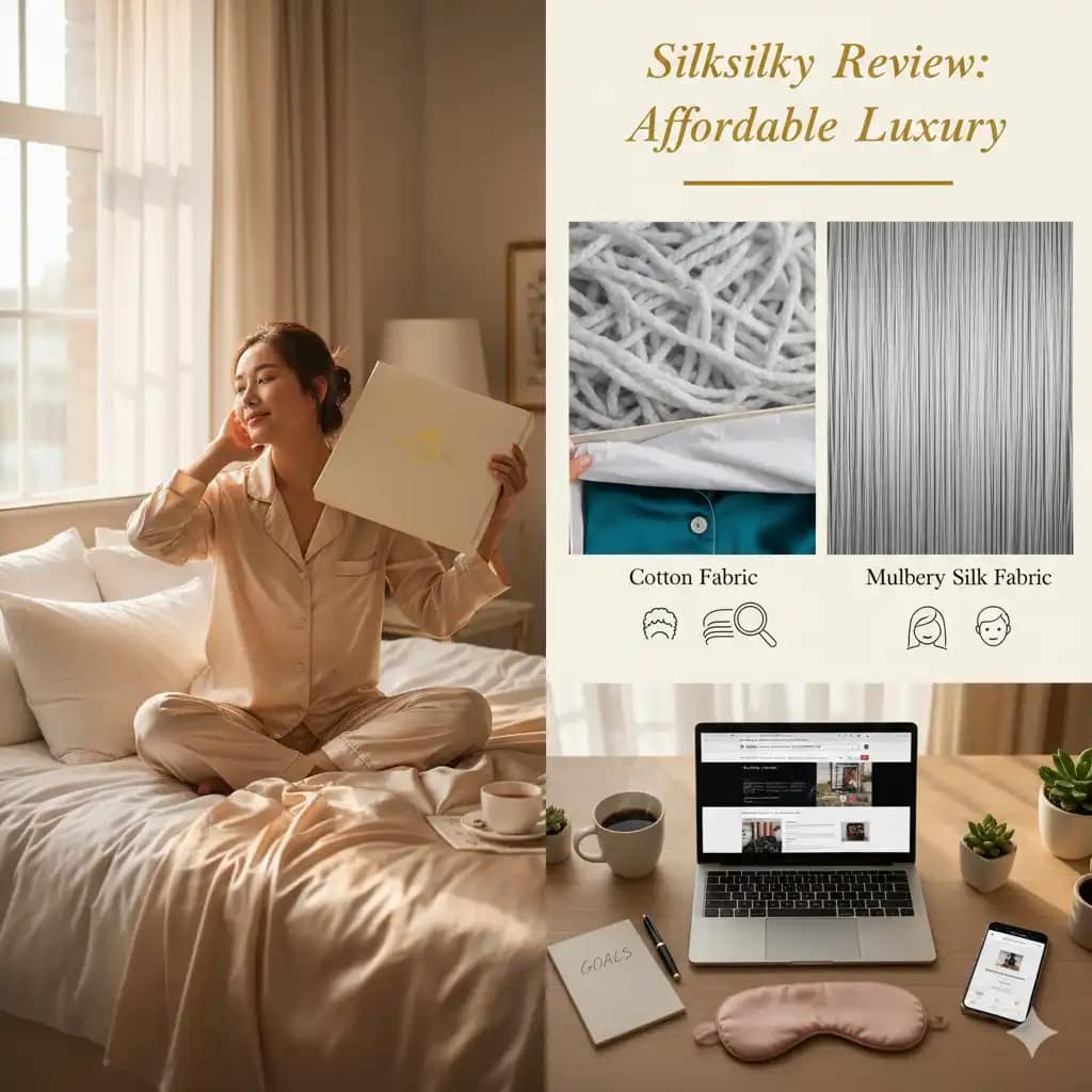 Wake Up Radiant: An Affordable Mulberry Silk Sleepwear Review of Silksilky 12 Unboxing Silksilky luxury sleepwear packaging
