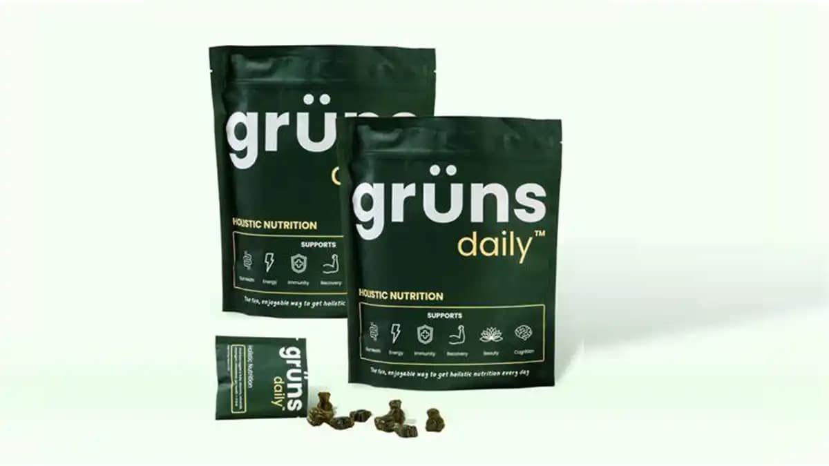 The benefit of Grüns Daily nutritional supplement 61 gruns