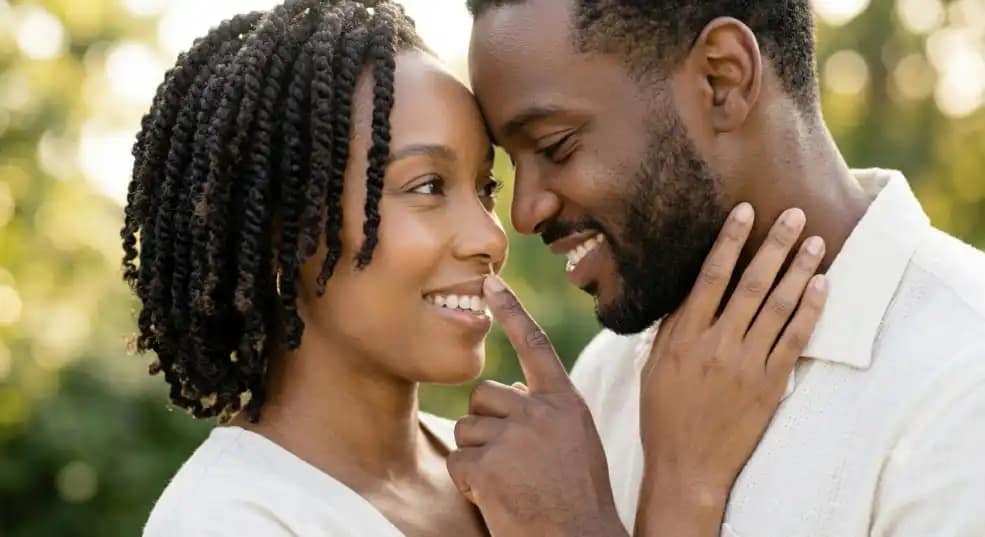 Skinception Skincare Reviews: 5 Proven Anti-Aging Secrets 13 A smiling Black couple with clear, radiant skin
